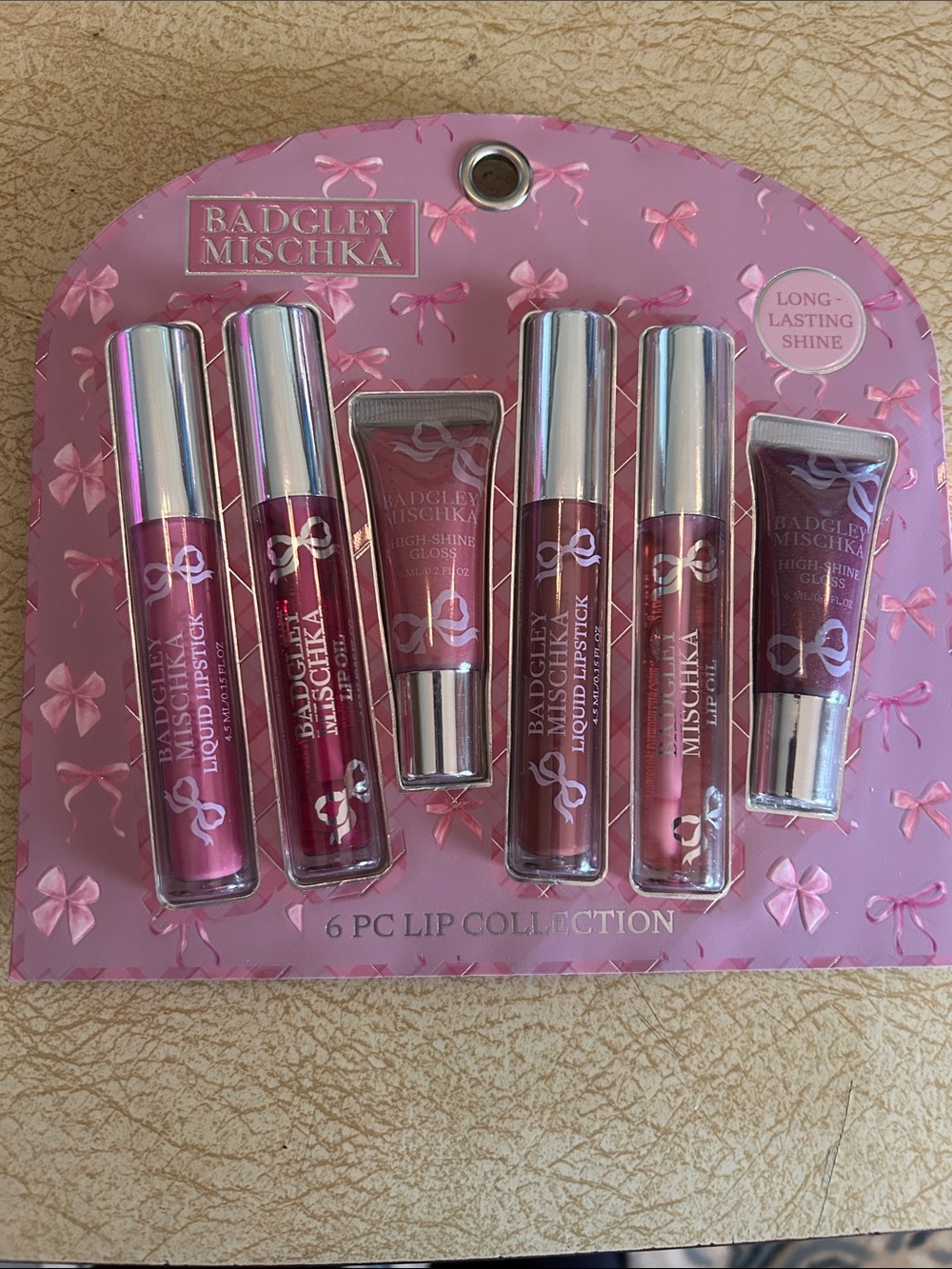 Badgley Mischka 6-Piece Lip Collection – Pink & Rose Tones